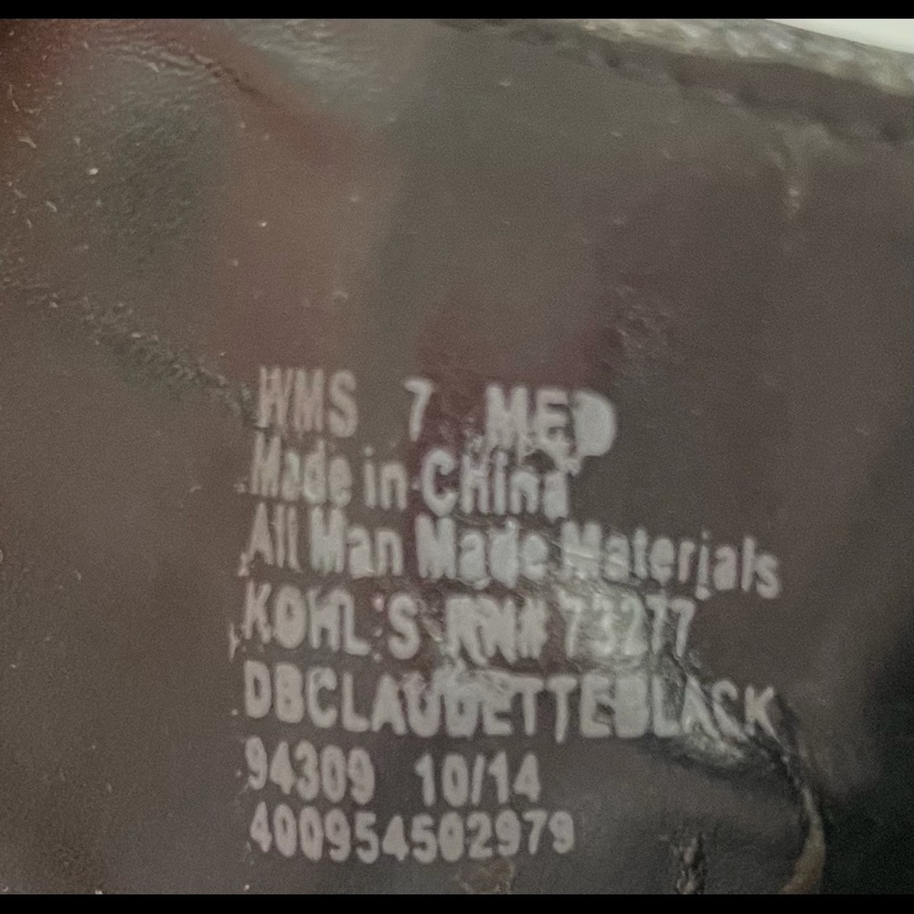 Dana Buchman Black Buckle Mules - Picture 9 of 10